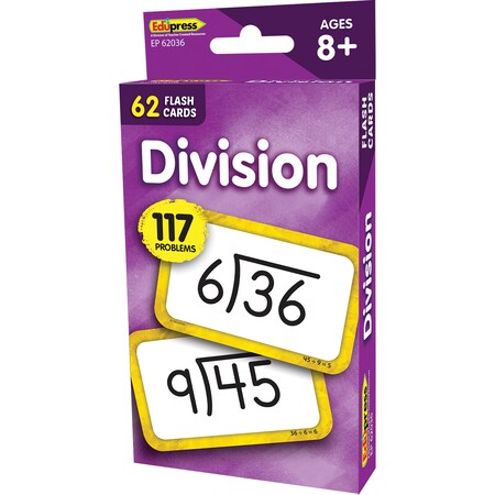 Edupress Divison Flash Cards TCR62036
